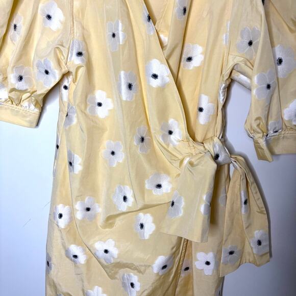 Samsoe Samsoe Celestina Floral Short Sleeve Cotton & Silk blend Dress size MED - Picture 8 of 12